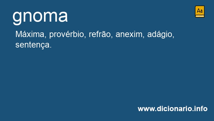 Significado de gnoma
