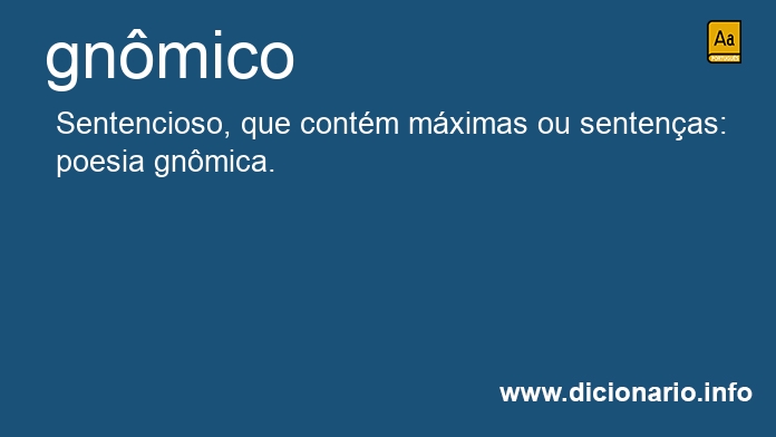 Significado de gnmico