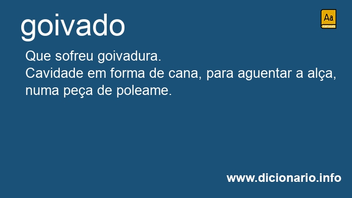 Significado de goivado