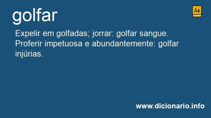 Significado de golfes