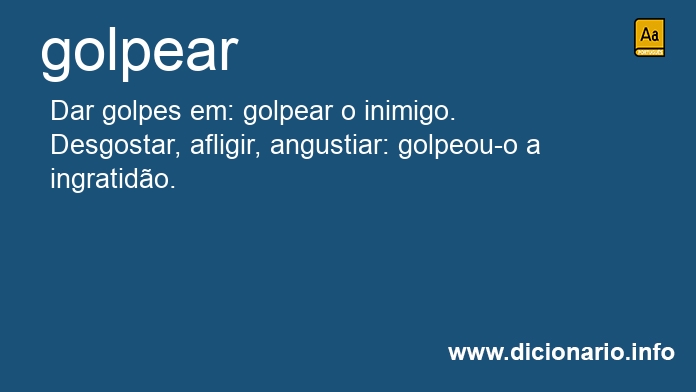 Significado de golpear