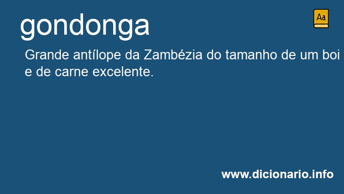 Significado de gondonga