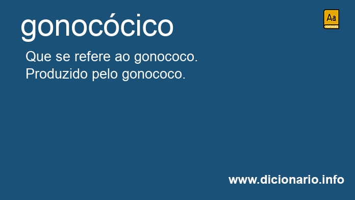 Significado de gonoccica