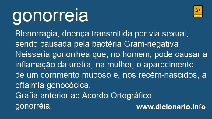 Significado de gonorreia