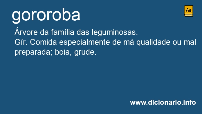 Significado de gororoba