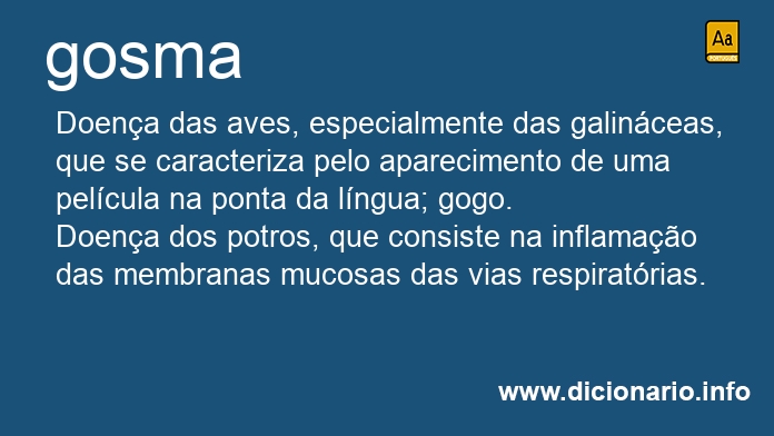 Significado de gosma