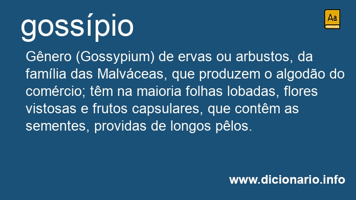 Significado de gosspio