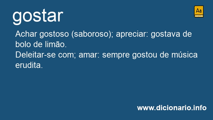 Significado de gostavam