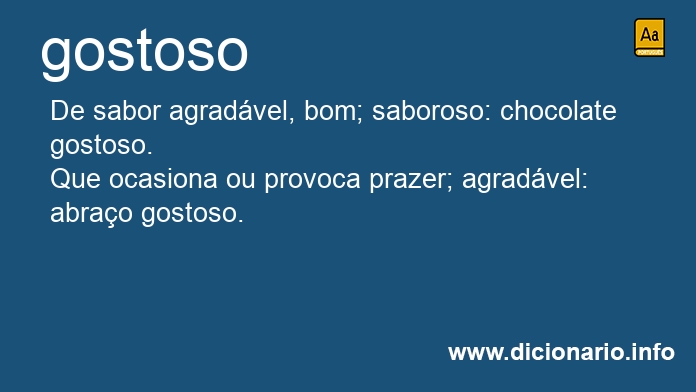 Significado de gostoso