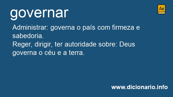 Significado de governai