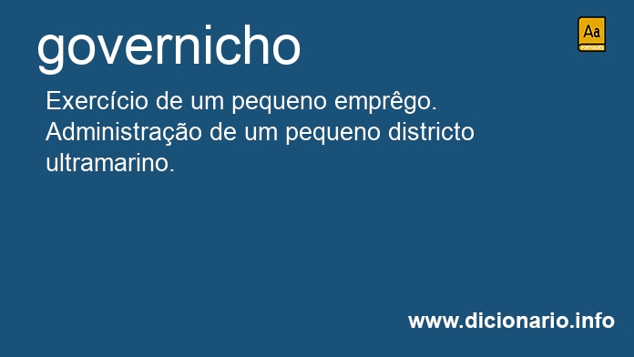 Significado de governicho