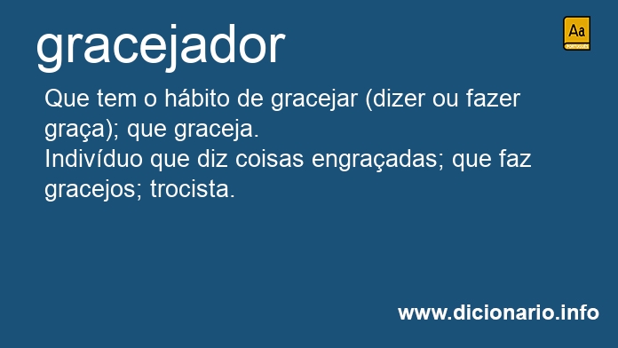 Significado de gracejador