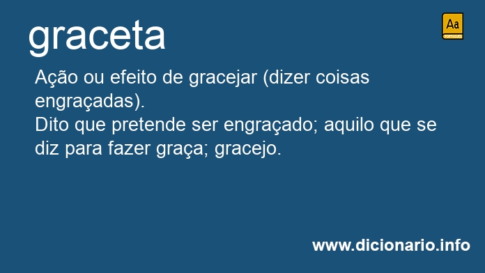 Significado de graceta