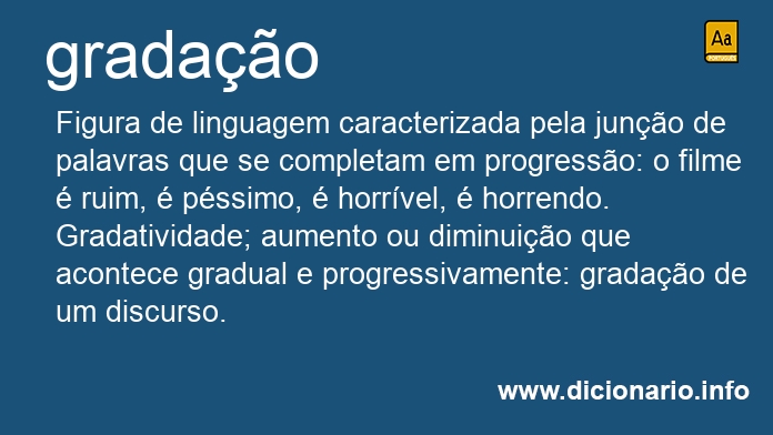 Significado de gradao