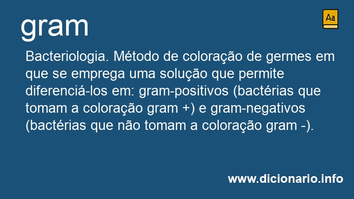 Significado de gram