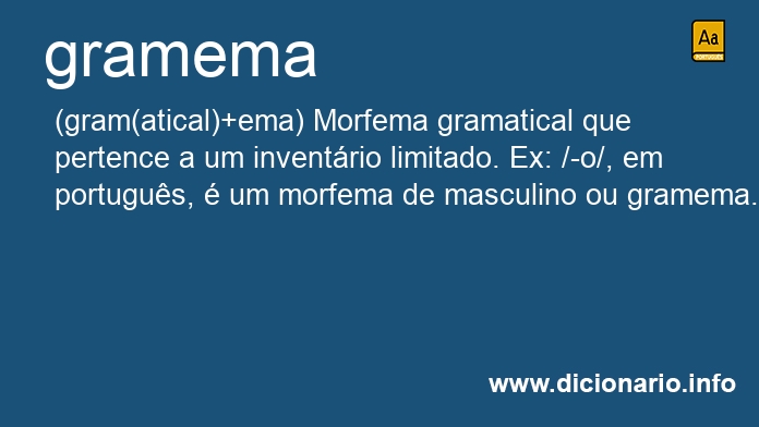 Significado de gramema