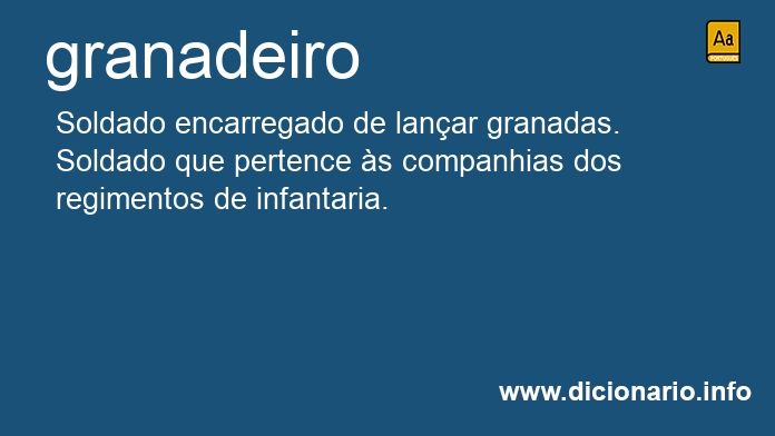 Significado de granadeiro