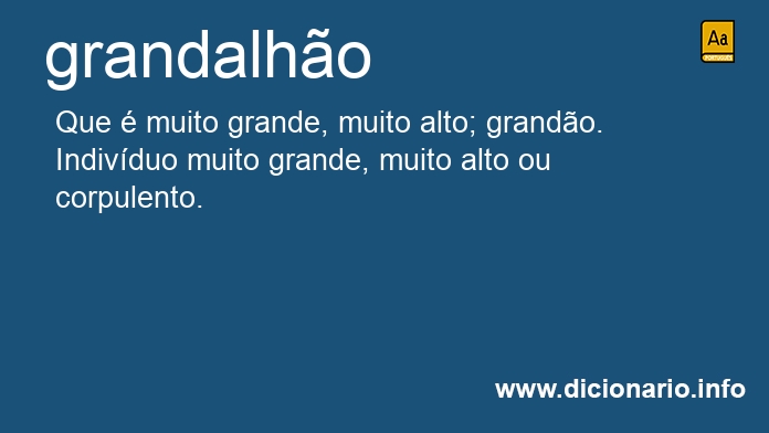 Significado de grandalho