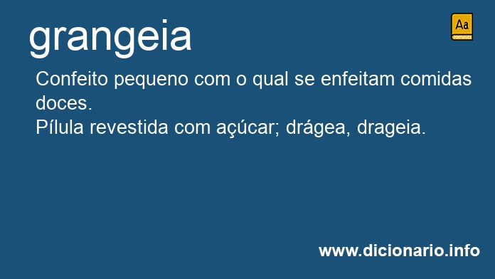 Significado de grangeia