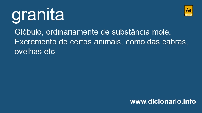 Significado de granita
