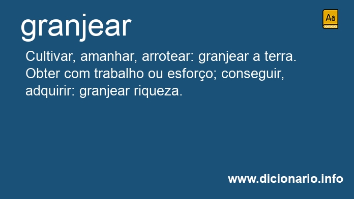 Significado de granjeei