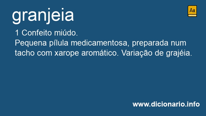 Significado de granjeia