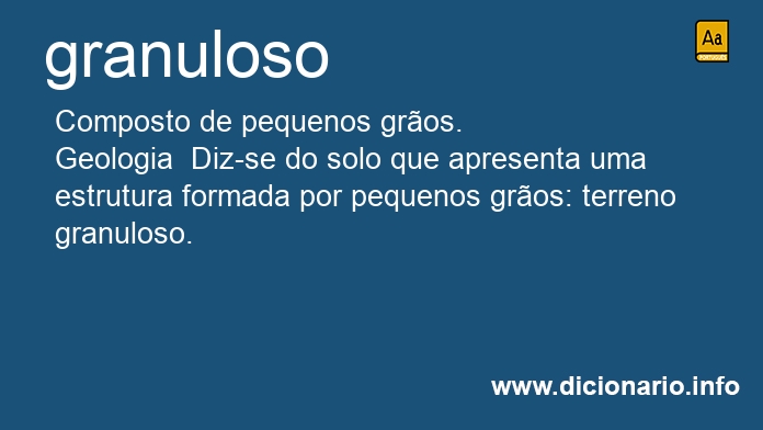 Significado de granulosa