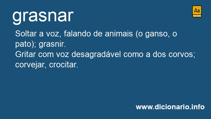 Significado de grasnamos