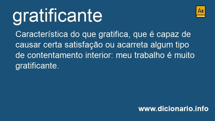 Significado de gratificantes