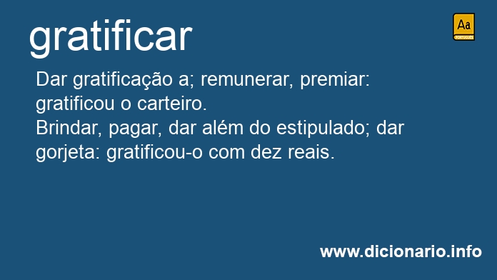 Significado de gratificarmos