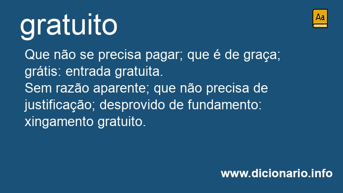 Significado de gratuita