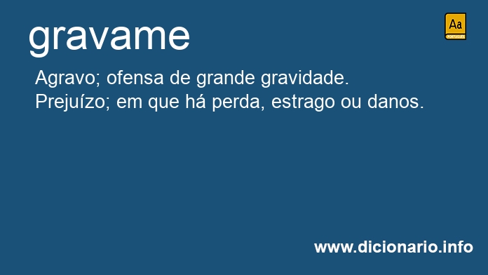 Significado de gravames