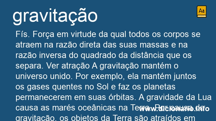 Significado de gravitao