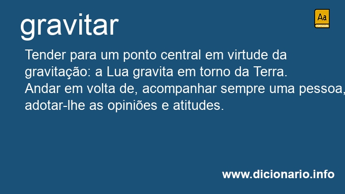 Significado de gravitar