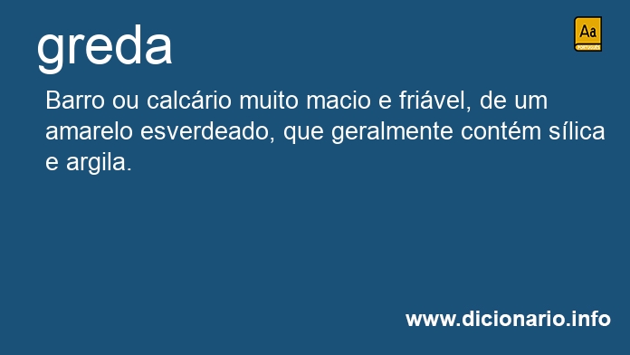 Significado de gredas