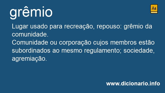 Significado de grmio