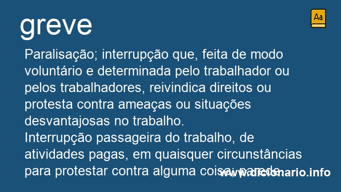 Significado de greve