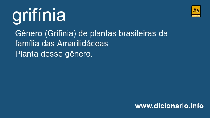 Significado de grifnia