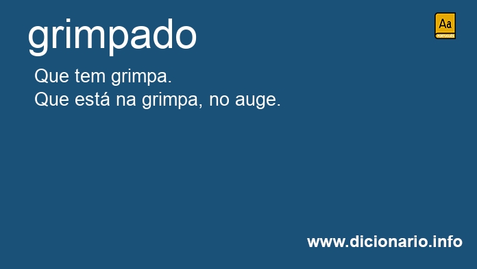 Significado de grimpado