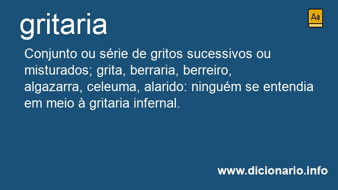 Significado de gritaria