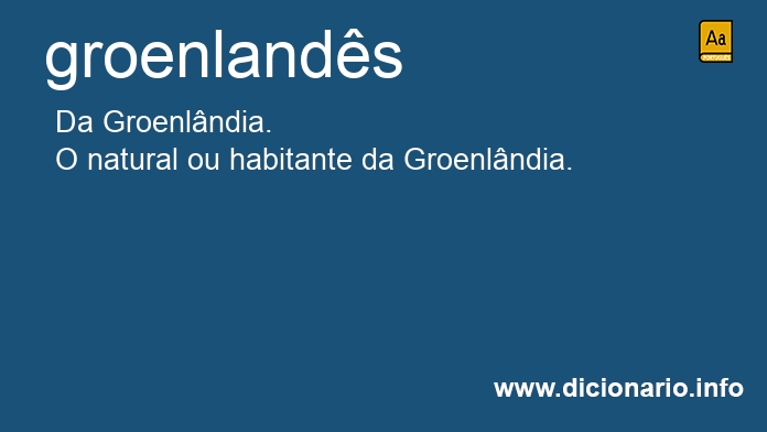 Significado de groenlands