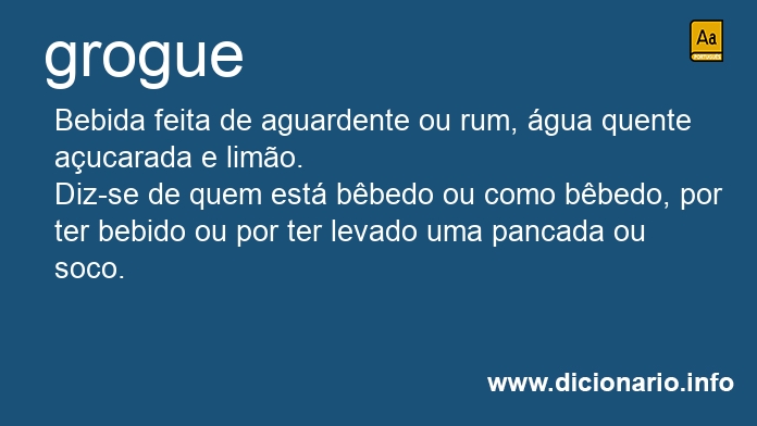 Significado de grogue