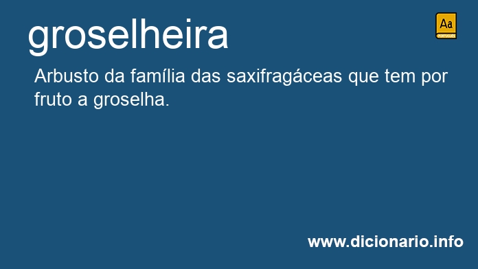 Significado de groselheiras