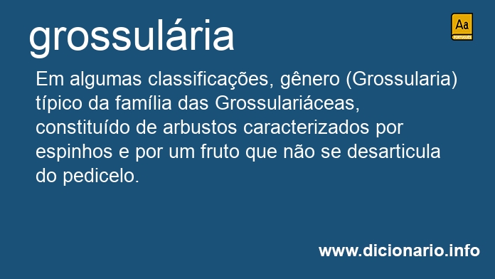 Significado de grossulria