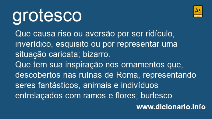 Significado de grotesco