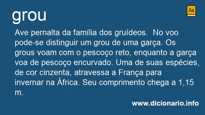 Significado de grou