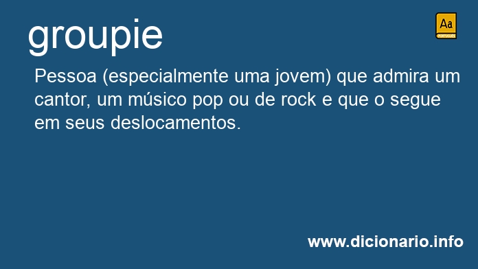 Significado de groupie