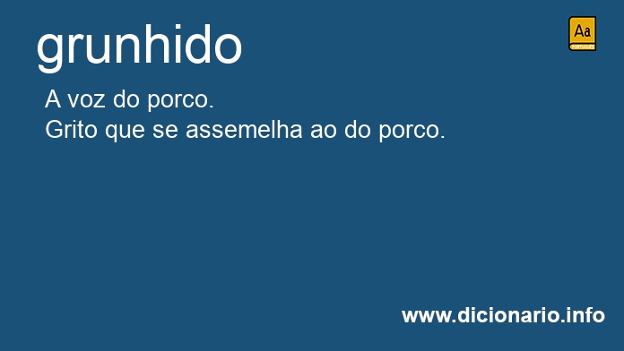 Significado de grunhidos