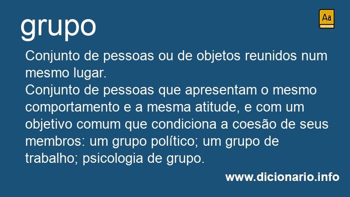 Significado de grupo