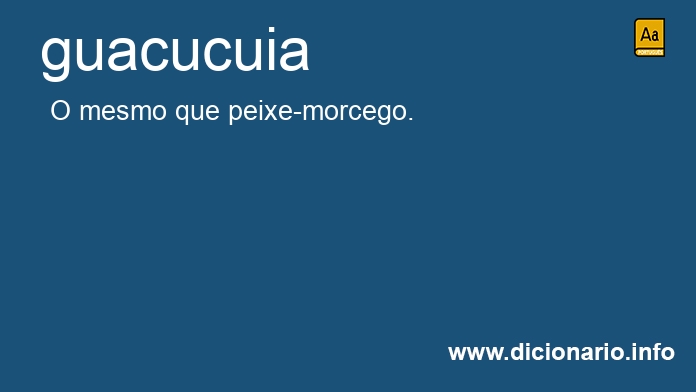 Significado de guacucuia